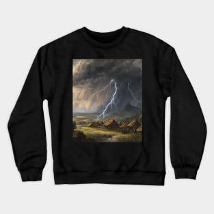 Storm In Medieval Scandinavia Crewneck Sweatshirt